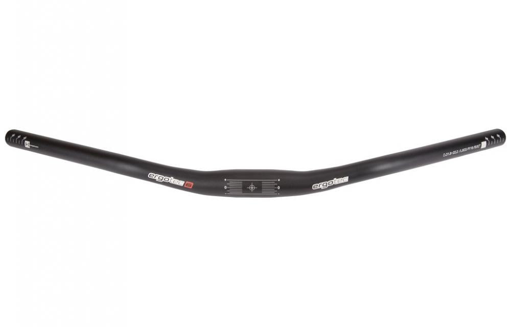 Ergotec Lenkerbügel Lady Town Alu schwarz matt, 31,8x650mm, 30° Biegung, Level 6.