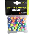 Fasi Speichenklicker Reflex, 36 Stück, bunte Speichenreflektoren mit 3M Scotchlite für bessere Sichtbarkeit, passend für 1,82,3 mm Speichen, einfache Montage