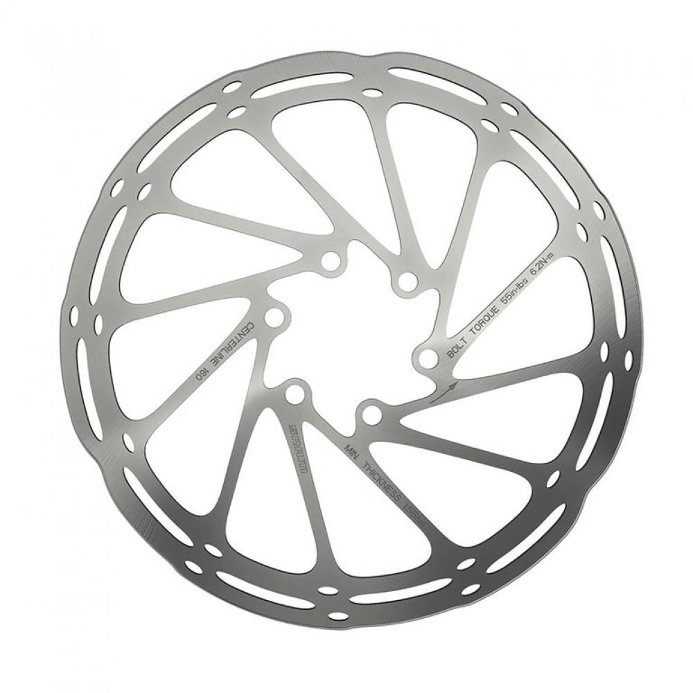 SRAM Centerline Rounded Bremsscheibe 200 mm 6-Loch - starke und leise Bremsleistung - Scheibenbremse