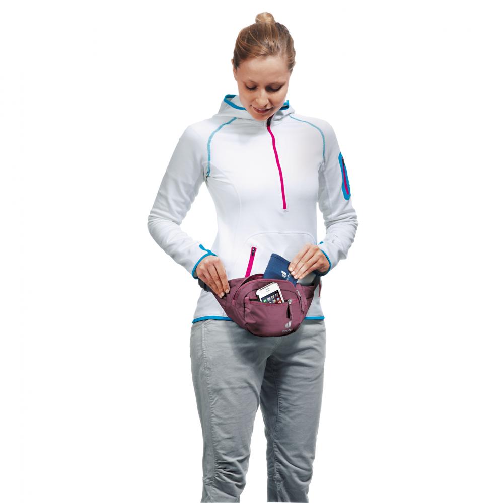 Deuter Belt I Hüfttasche 1,5 Liter Rot - Leichte Bauchtasche für Wertsachen