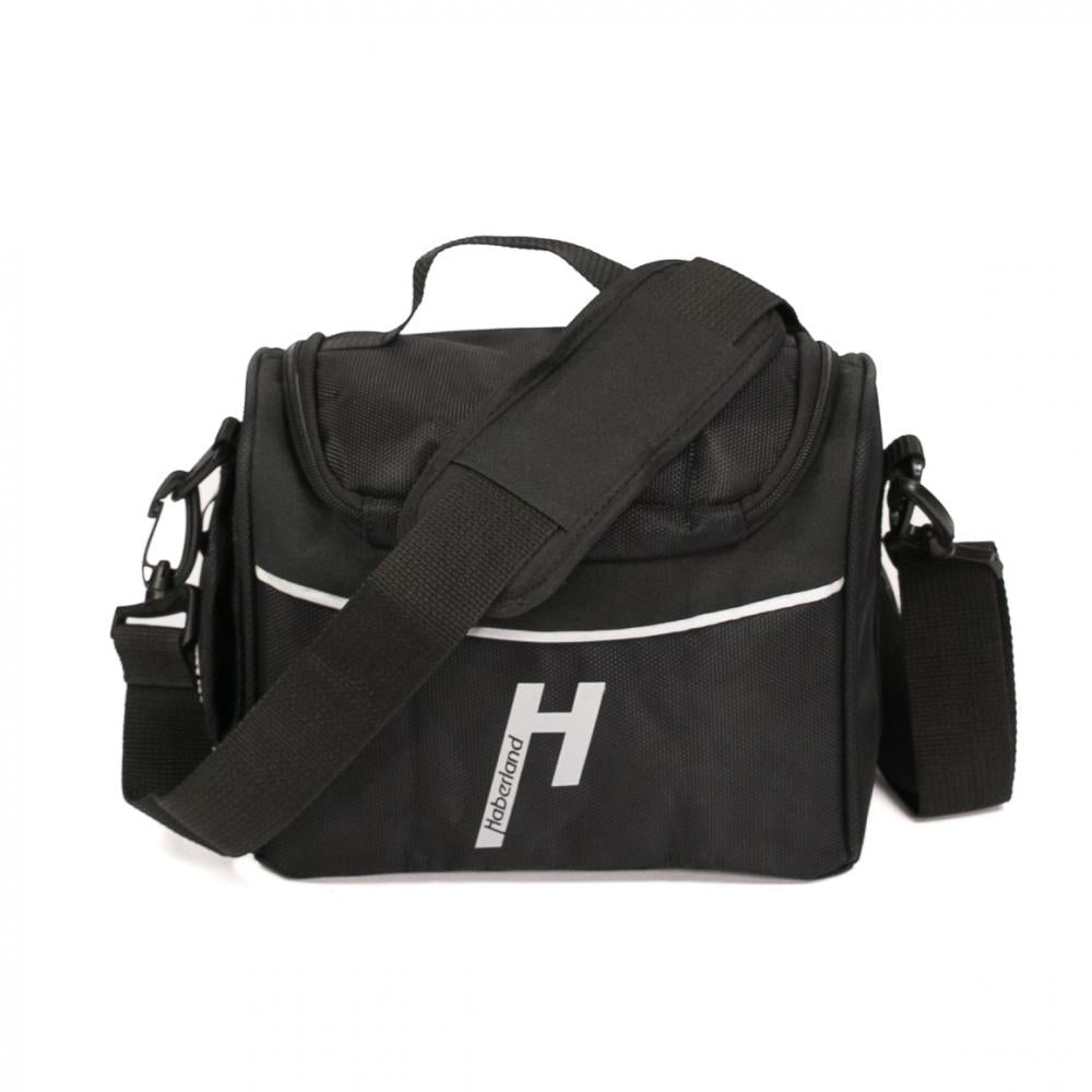 Haberland Lenkertasche 5l Siebensachen schwarz - praktische Fronttasche mit KLICKfix