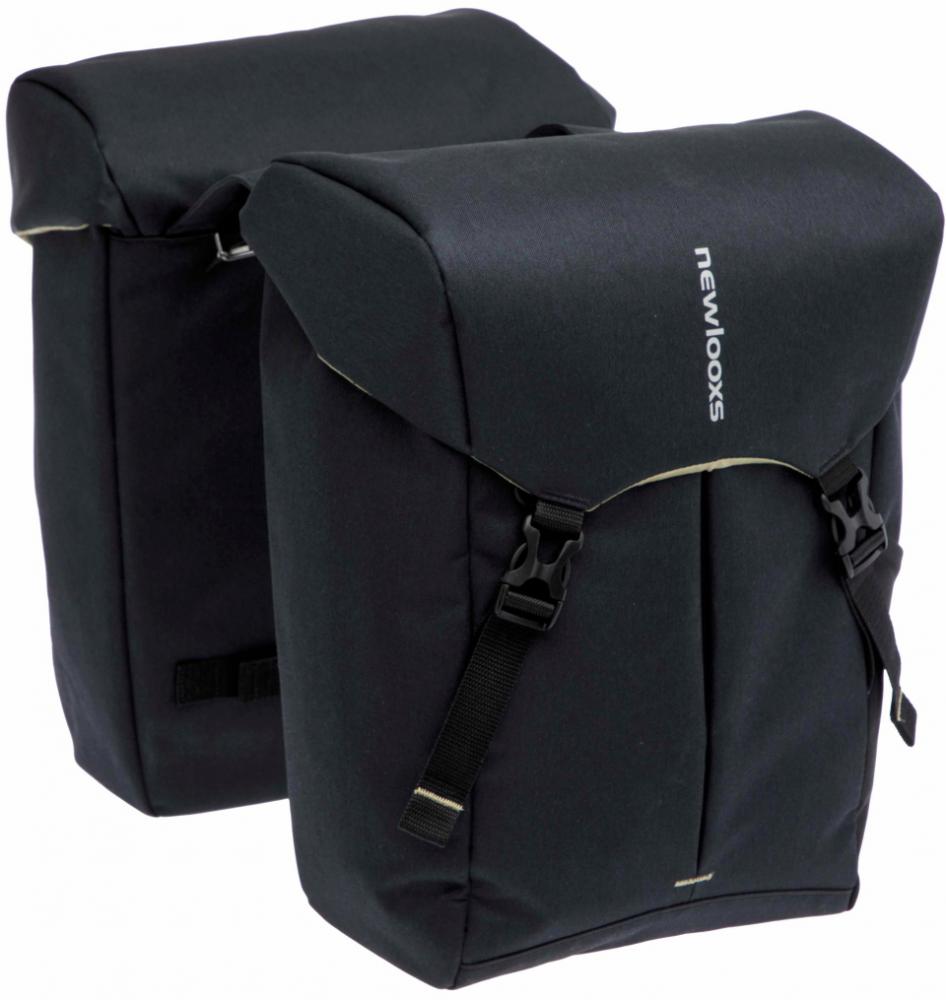 New Looxs Doppelpacktasche Sports Black 2x 18 l Black - robuste Allround-Fahrradtasche