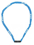 Axa Rigid RCC 120/3 - Schloss - 5 Kombinations-Kettenschloss - Blau 1.200 mm Länge Ø 3 5 mm Zahlencode