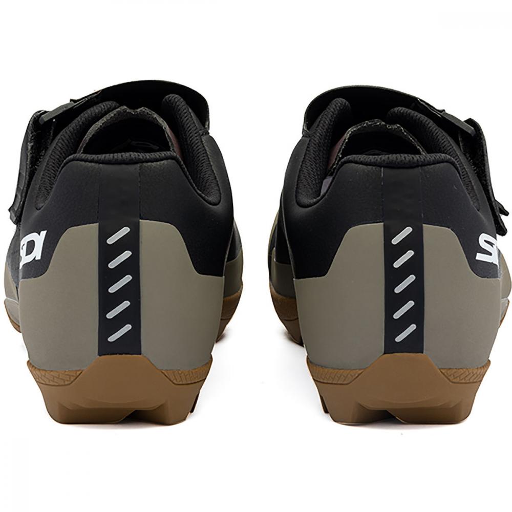 SIDI Asper Gravel Schuhe black/black Gr. 42 mit GR1NC Sohle, Steifigkeit 6, Microtech Obermaterial, High Security Velcro, Millenium Fit