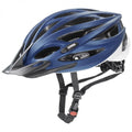 Uvex Oversize Fahrradhelm blau-weiß matt 61-65 cm - verstellbar, Inmould-Technologie, 24 Belüftungsöffnungen