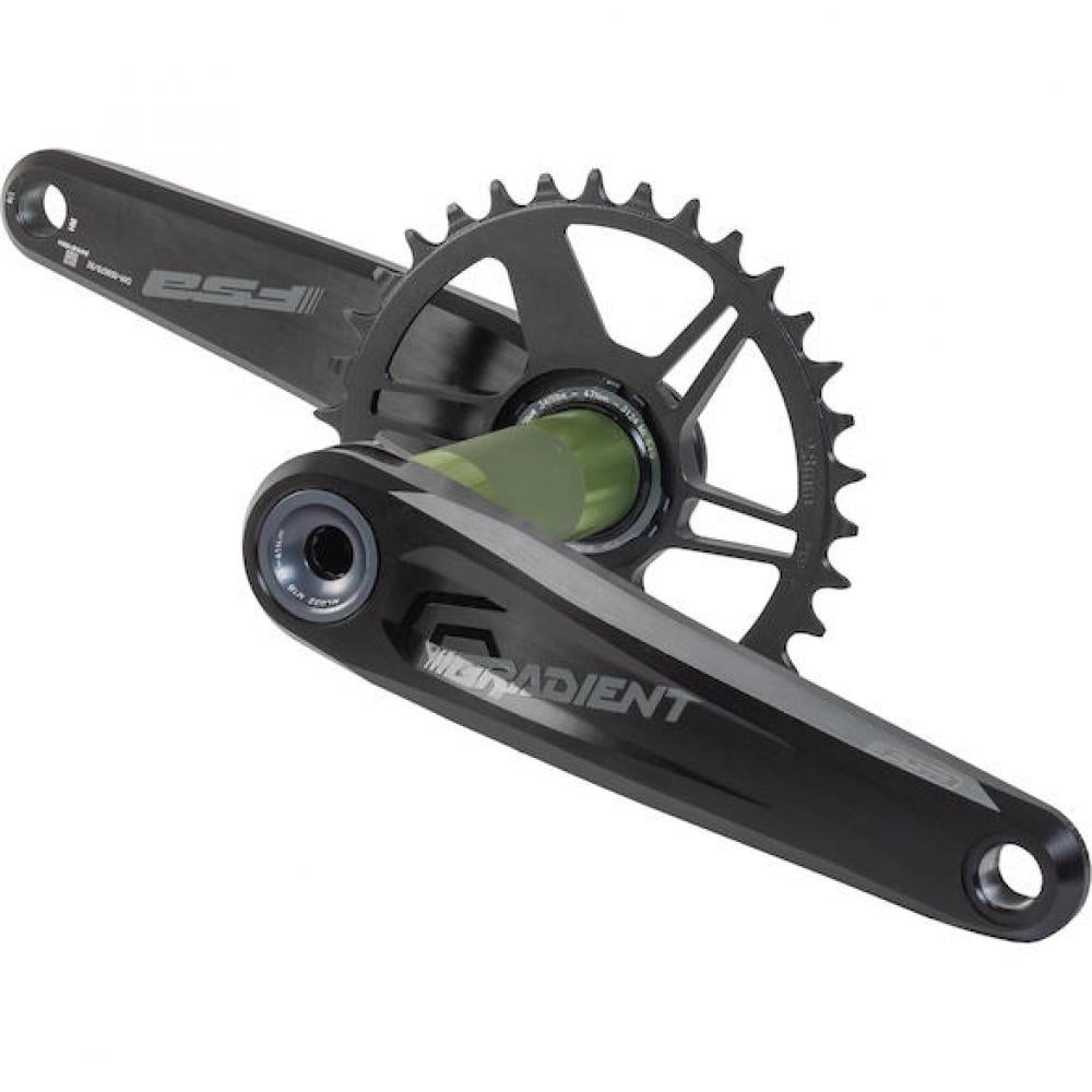 FSA Kurbelgarnitur Gradient Modular Direct Mount 170 mm Schwarz - maximale Trail-Performance
