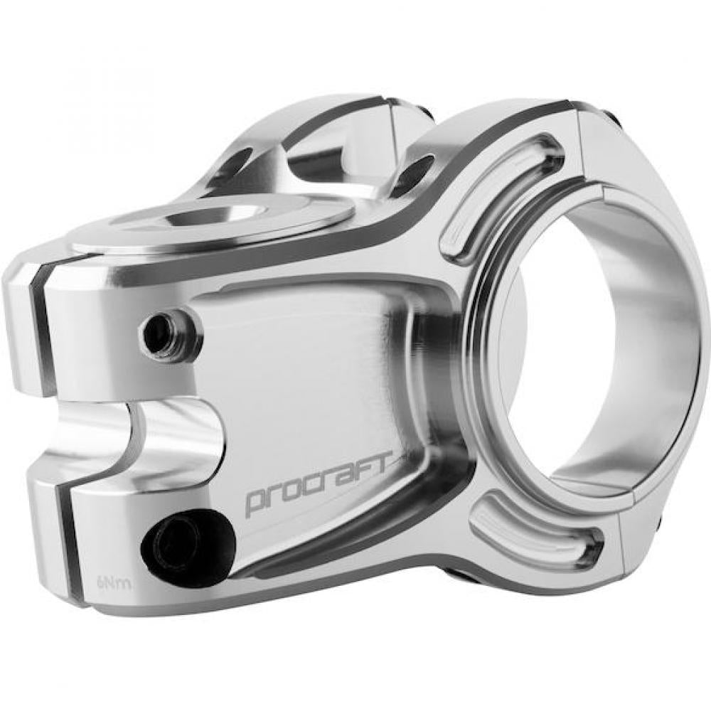 Procraft Vorbau Trail Ultimate CNC 35mm Silber für maximale Kontrolle auf Trail & Enduro.