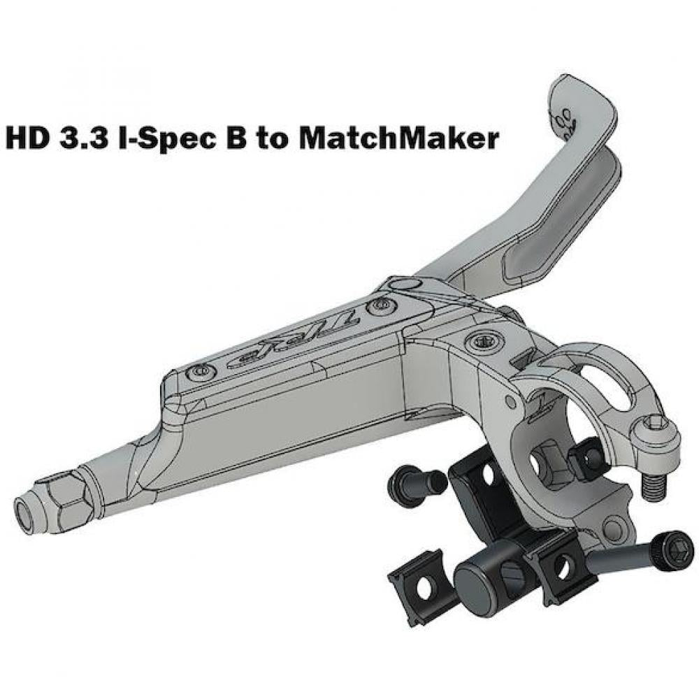 TRP HD 3.4 Adapter I-Spec B auf I-Spec II - Schalthebel direkt am Bremshebel