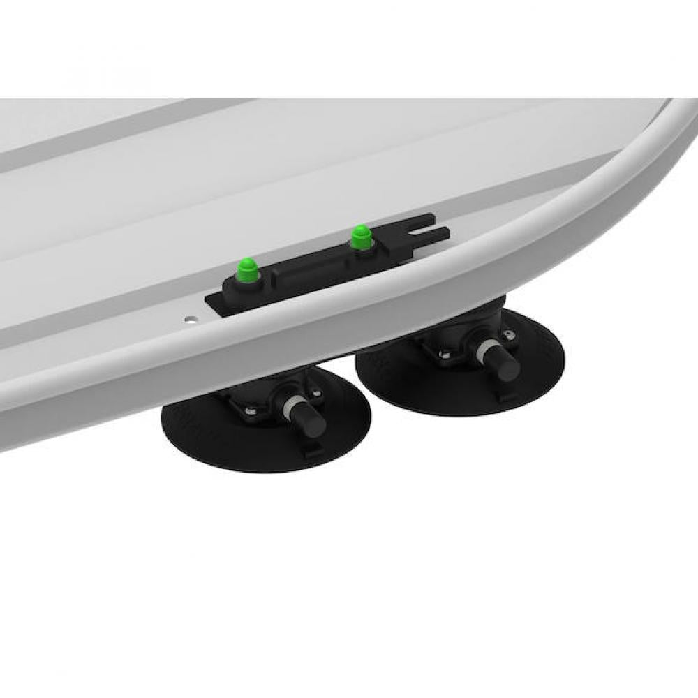 TreeFrog Dachboxträger 21 je 150 x 150/330 mm Schwarz - flexible Montage ohne Dachträger