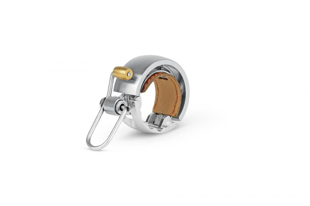 Knog Fahrradklingel Oi Luxe klein 22.2mm silber