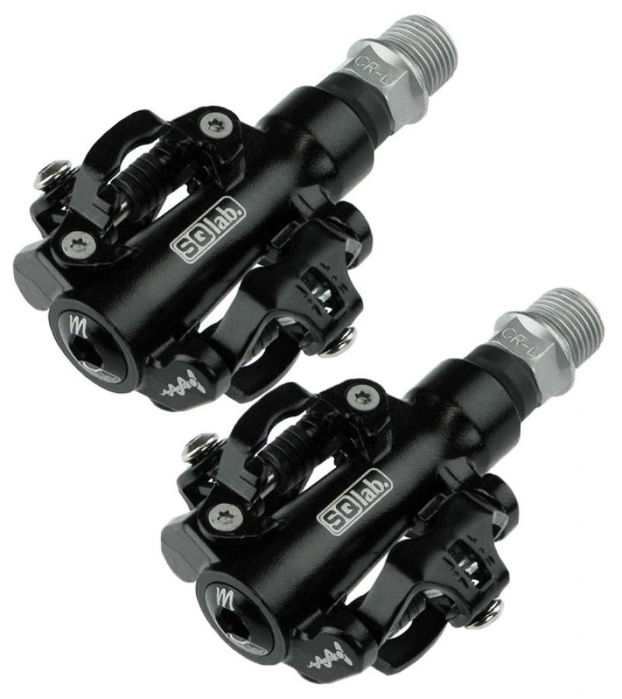 SQlab 511 Mountainbike Klickpedale Schwarz Größe S (-5 mm Achslänge) ? Ergonomisches Design für natürliche Fußstellung - kompatibel mit SPD-System ideal für kleine Schuhgrößen und Sitzknochenabstände