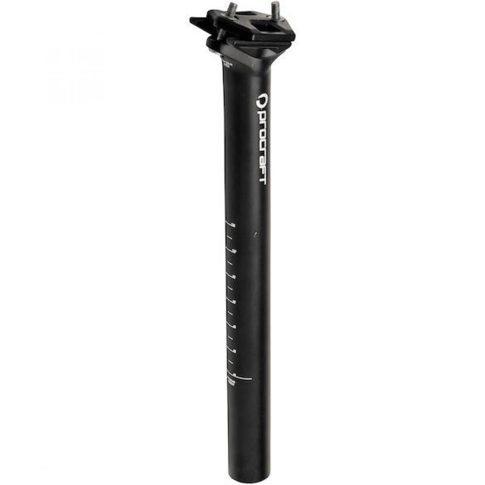 Procraft Sattelstütze Superlight II Ø 31,6 x 400 mm Schwarz - leichte, stabile Sattelstütze