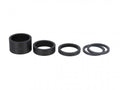 SRAM Carbon Spacer-Set schwarz zur präzisen Einstellung der Lenkerhöhe, verschiedene Größen.