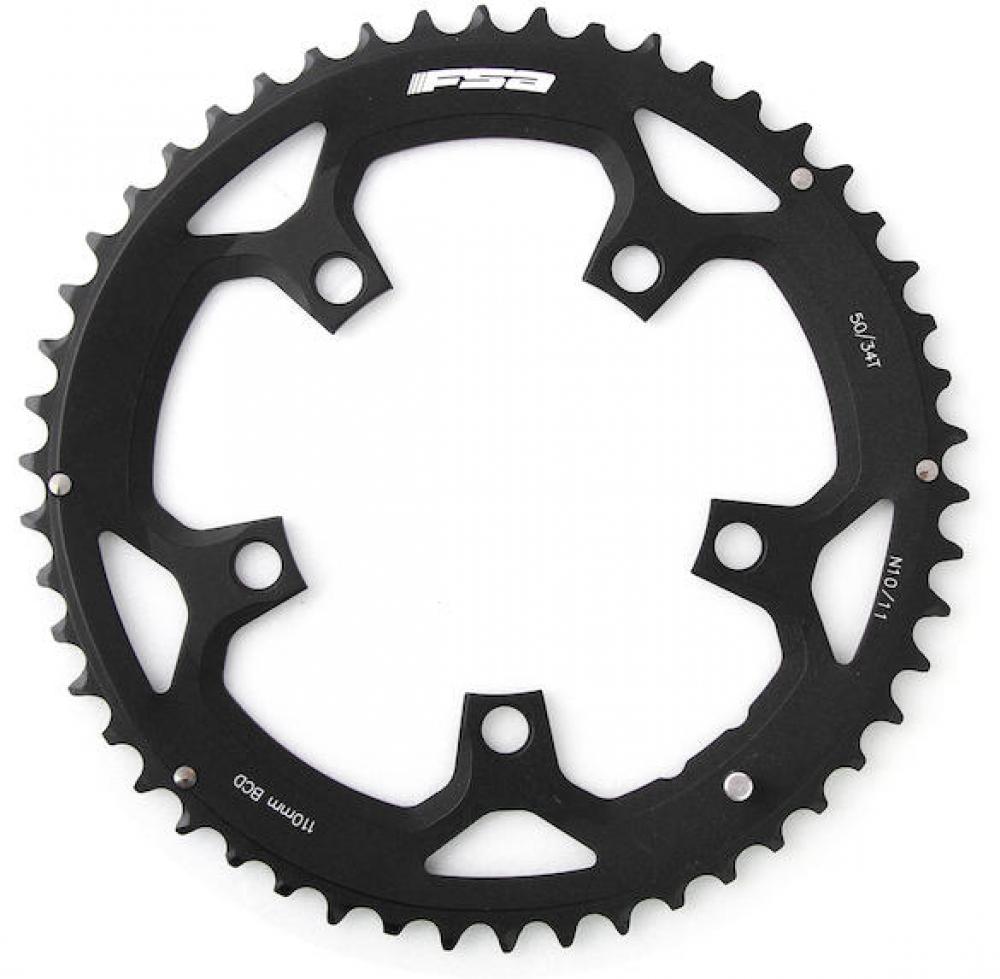 FSA Kettenblatt Road Pro 110 mm x 50 Zähne Schwarz - Leicht & Präzise