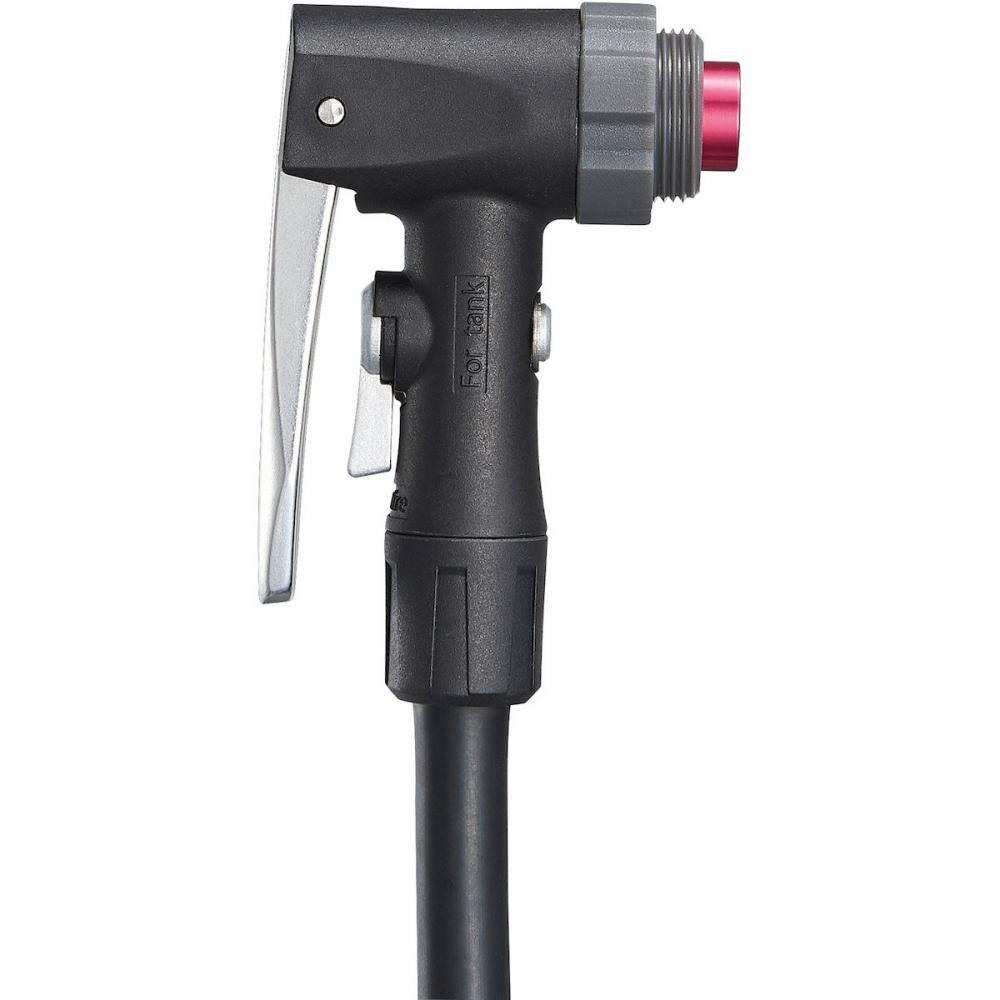 Merida Standpumpe Tubeless Air Tank 69 cm Schwarz - Druckkammer bis 18 Bar