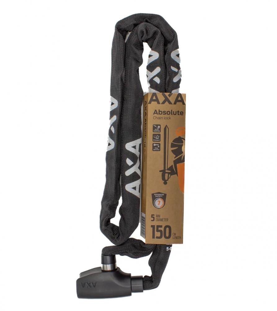 AXA Absolute 5-150 Kettenschloss 150 cm Schwarz