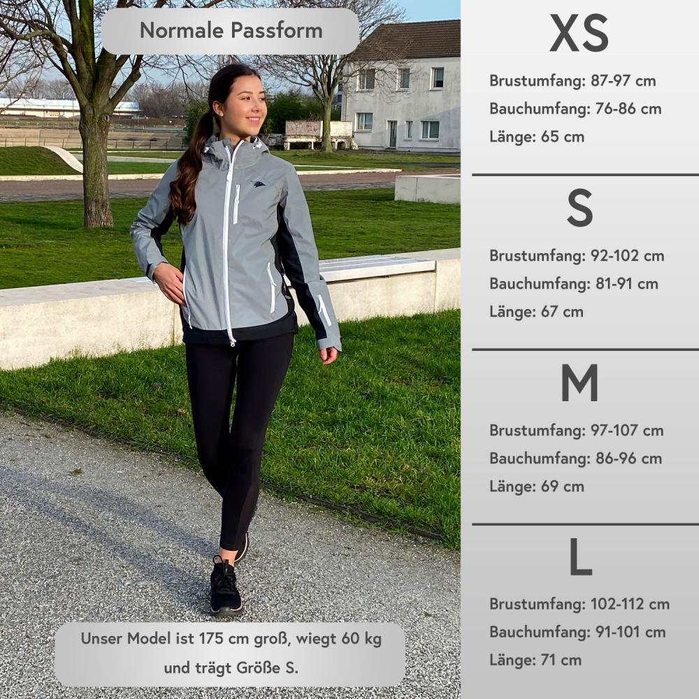 Valkental Damenjacke Softshell S grau