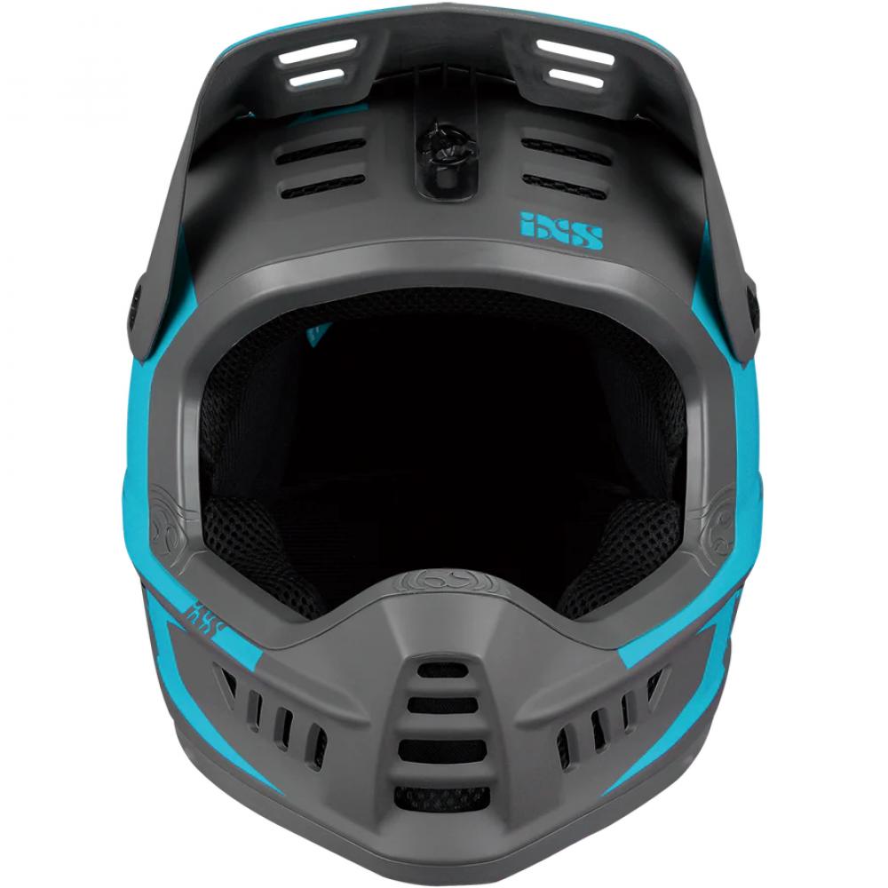 IXS Sports Division iXS XACT Evo helmet L/XL Lagoon / Graphite - sicherer Downhill Fullface-Helm