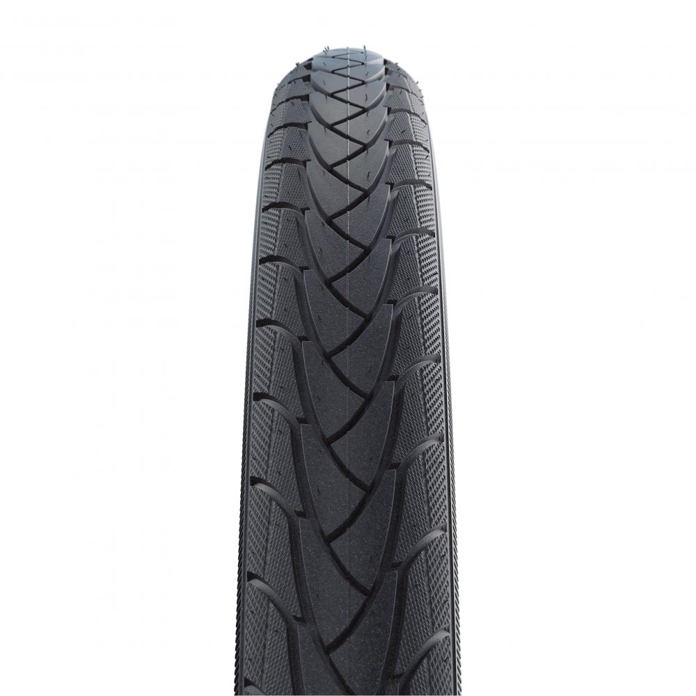 Schwalbe Marathon Plus Fahrradreifen 16x1.35" schwarz mit speziellem Profil für Pannenschutz.