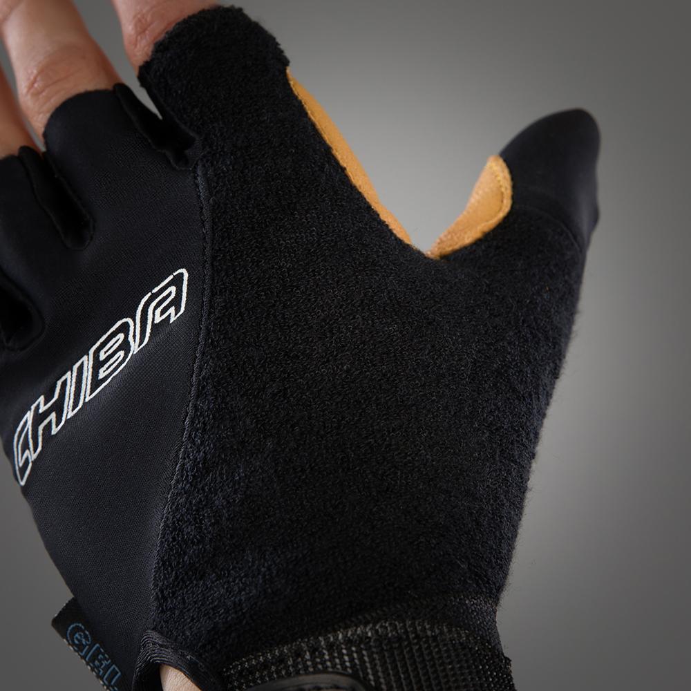 CHIBA Argon Kids - Kinder Rollstuhl-Handschuhe XXS schwarz, Gelpolster, Atmungsaktiv
