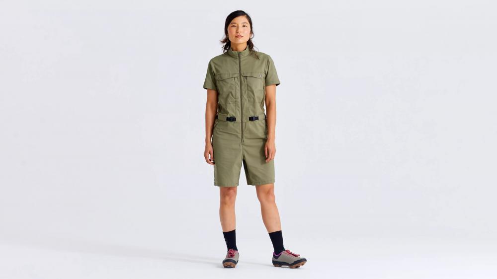 S/F SUN FIELD SUIT WMN GRN XL - Damen Outdoor-Anzug in Grün