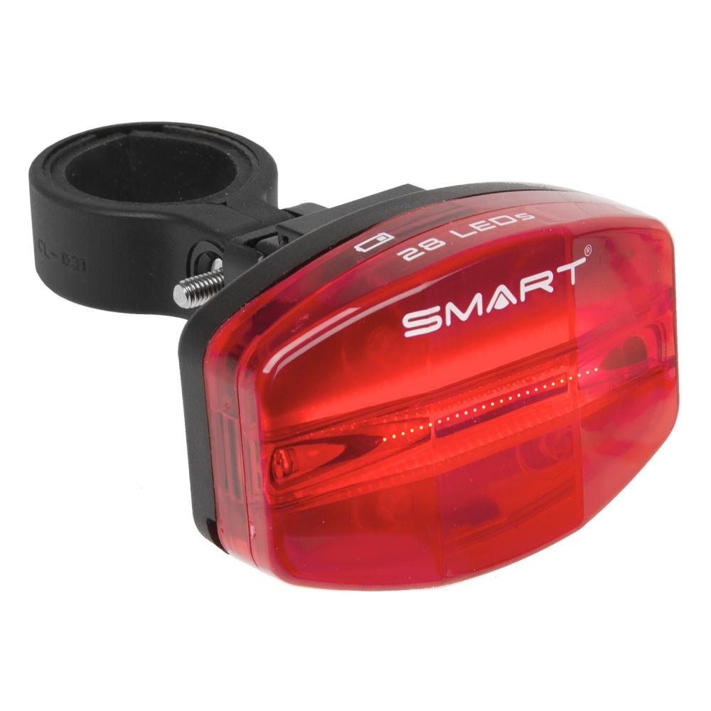 Smart Light Bar 28 LED Akku-Rücklicht, 20 Lumen, 220° Abstrahlwinkel, StVZO, schwarz