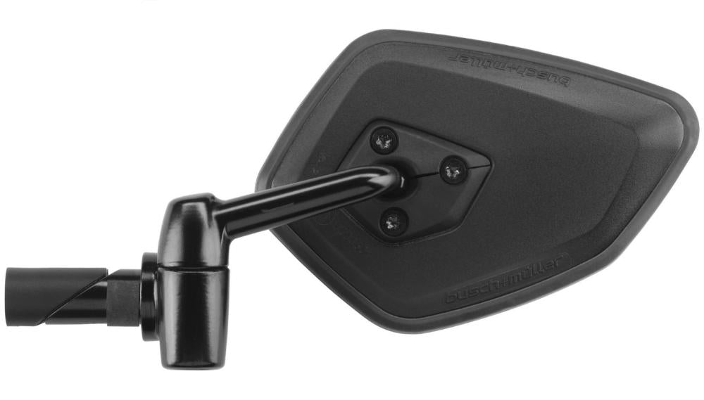 Busch & Müller Cycle Star E Fahrradspiegel, einklappbar, Aluminium-Gelenk, Innenlenkerklemmung für Ø14,5mm, Linksanbau, schwarz
