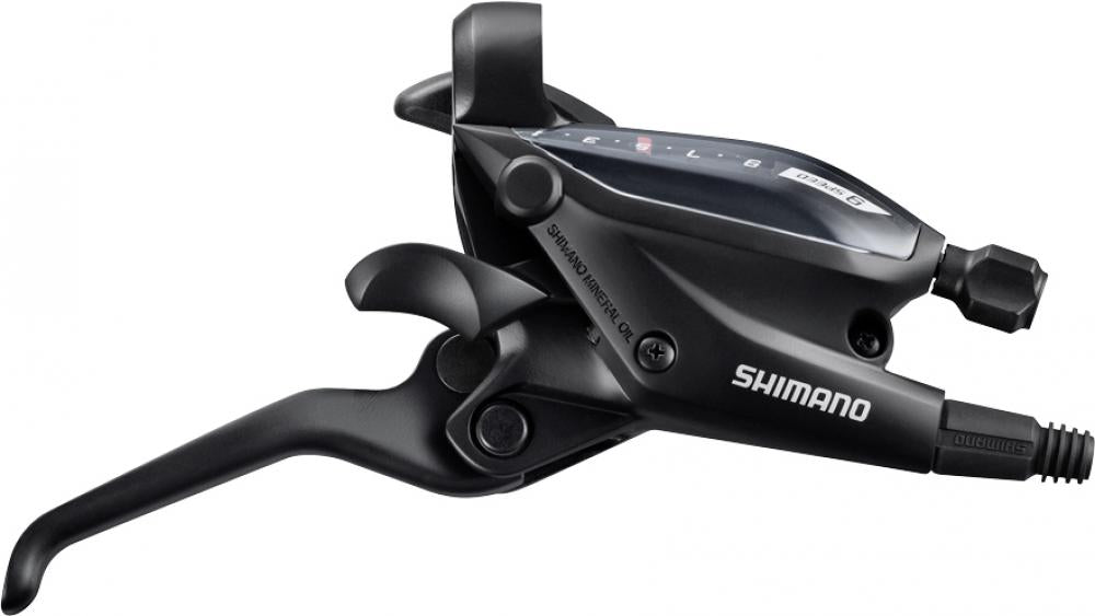 SHIMANO Schalt-/Bremshebel ST-EF505 9-fach Rechts 3 Finger - 9-fach, Schwarz