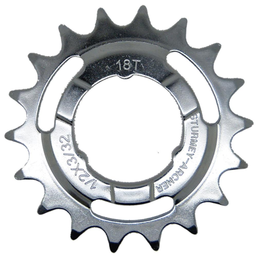 SunRace Steckkranz 18 Zähne, 1/2\"x3/32\" gekröpft HSL860