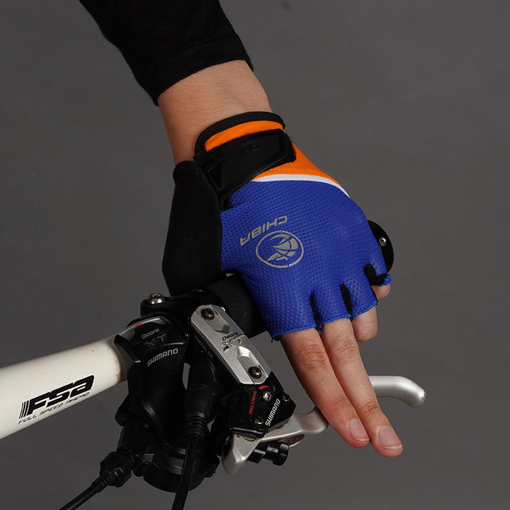 CHIBA Youth - Radhandschuhe XS royal, atmungsaktiv mit leichter Polsterung