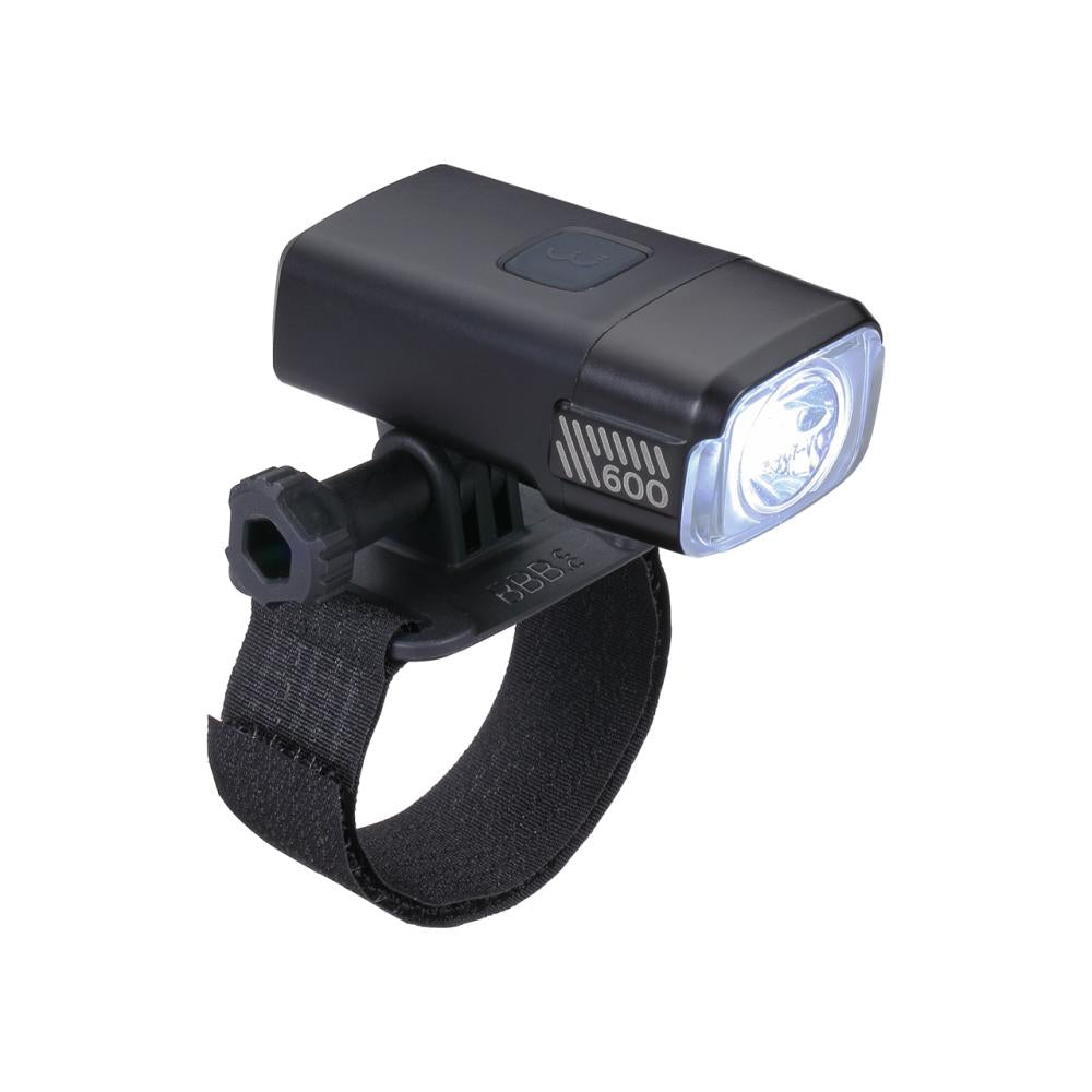 BBB Cycling Helmlampe AdventureStrike 600, 600 schwarz - starke 600 Lumen für MTB & Nachtfahrten