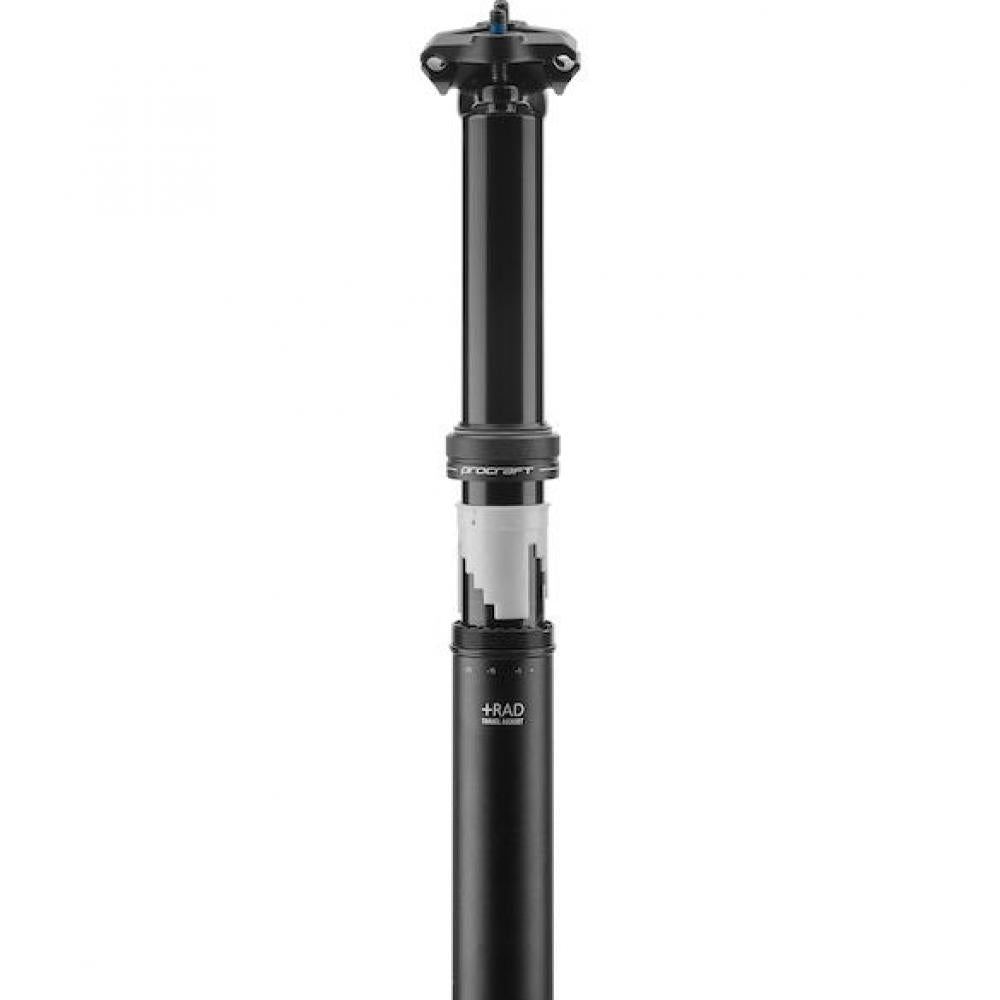 Procraft Sattelstütze Drop Ultimate Adjustable 34,9 x 387 mm Schwarz - flexible Dropper Post