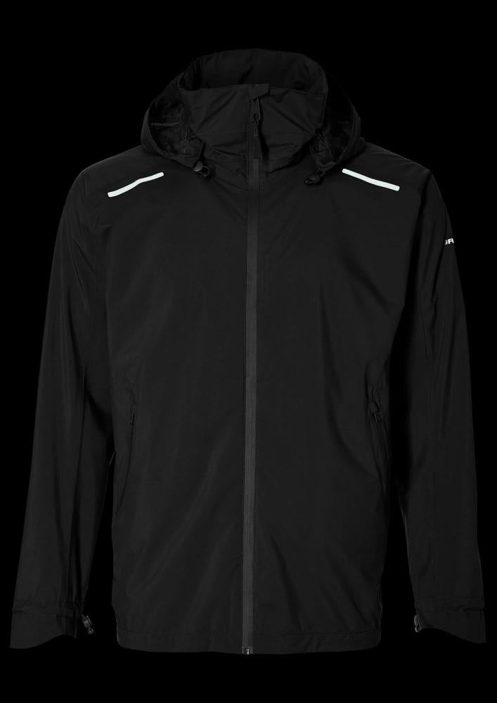 Basil Skane Herren Regenjacke schwarz XL, wasserdicht, atmungsaktiv, reflektierend, helmtauglich.