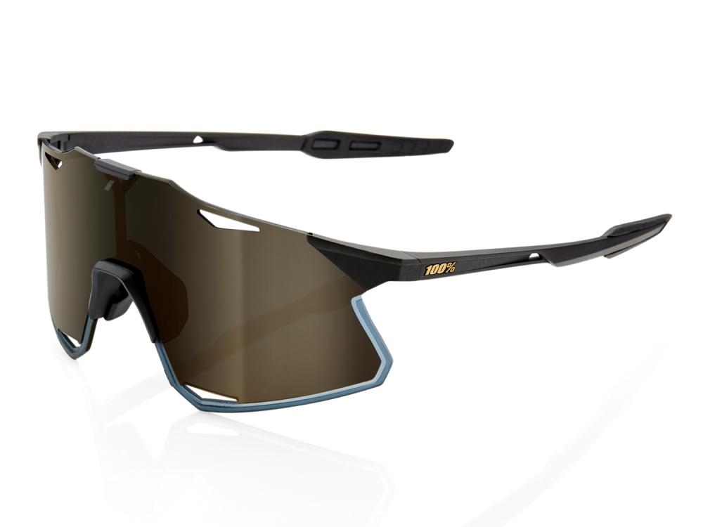 100% Hypercraft - Mirror Lens unis Matte Black - ultraleichte Performance-Sportbrille