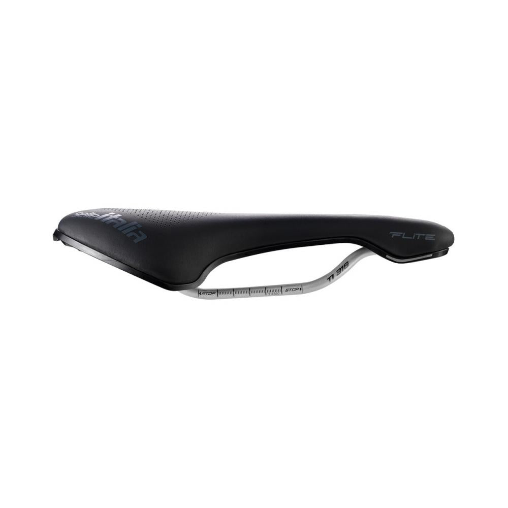 Selle Italia Flite Boost Ti Endurance Superflow S3 - Performance-Langstrecken-Sattel mit Gelpolsterung & TI316-Schienen