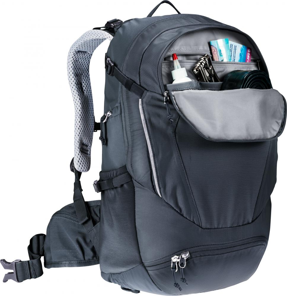 Deuter Trans Alpine 22 SL Fahrradrucksack 22L Schwarz - Damen-Mehrtagesrucksack für alpine Touren & MTB