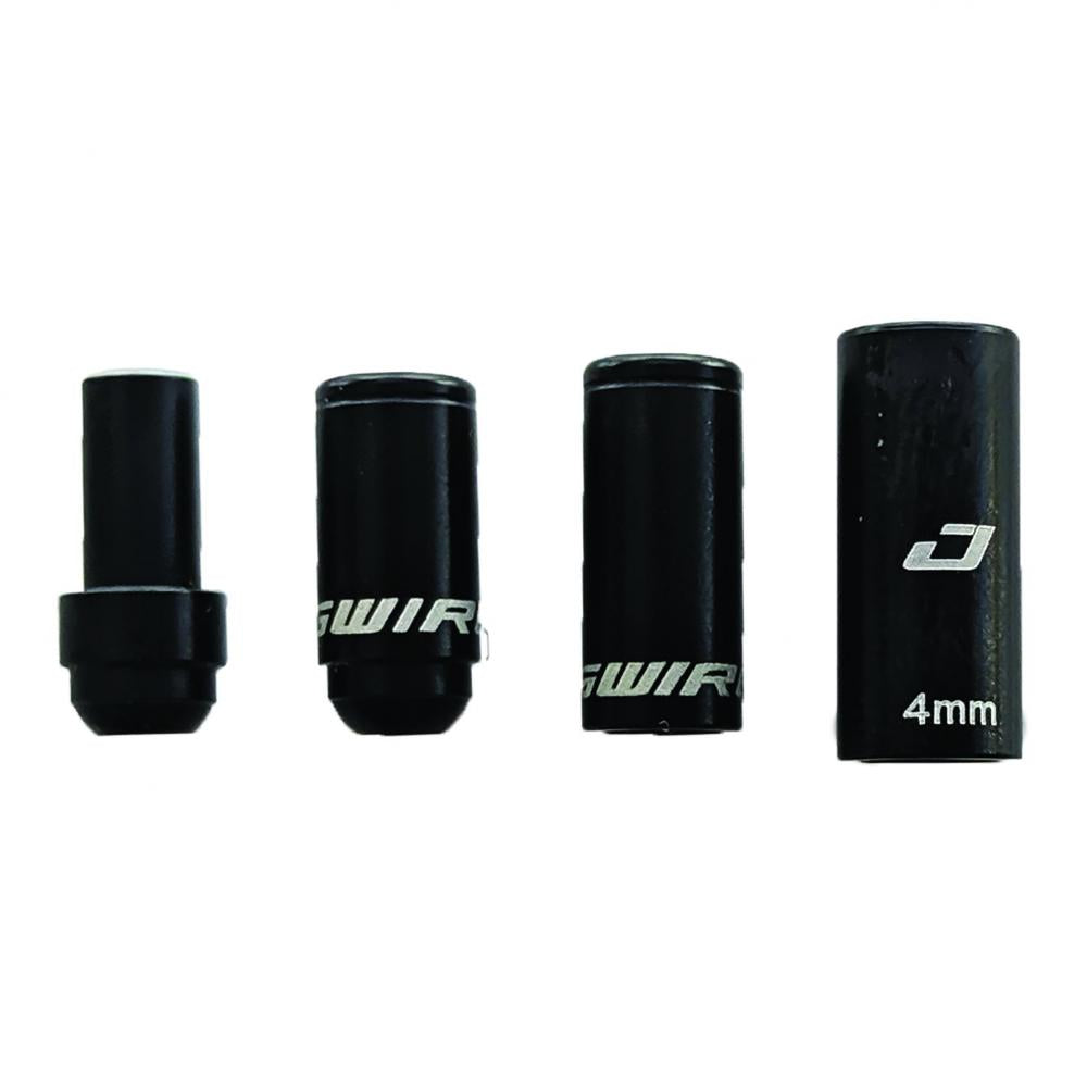 Jagwire Elite Link Endkappen 12er Pack Aluminium - Für sichere Schaltungen