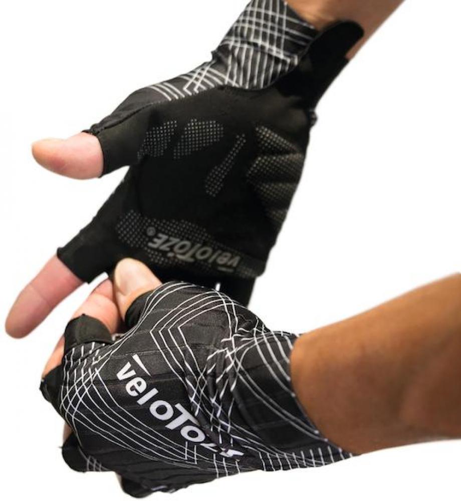VeloToze Handschuhe Aero schwarz L Schwarz - aerodynamische Radhandschuhe der aktuellen Generation