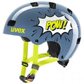 Uvex kid 3 Kinderfahrradhelm stone blue pow 51-55cm robuster Hartschalenhelm mit IAS-Größenanpassung, Monomatic-Verschluss und 10 Belüftungsöffnungen für optimalen Schutz und Komfort