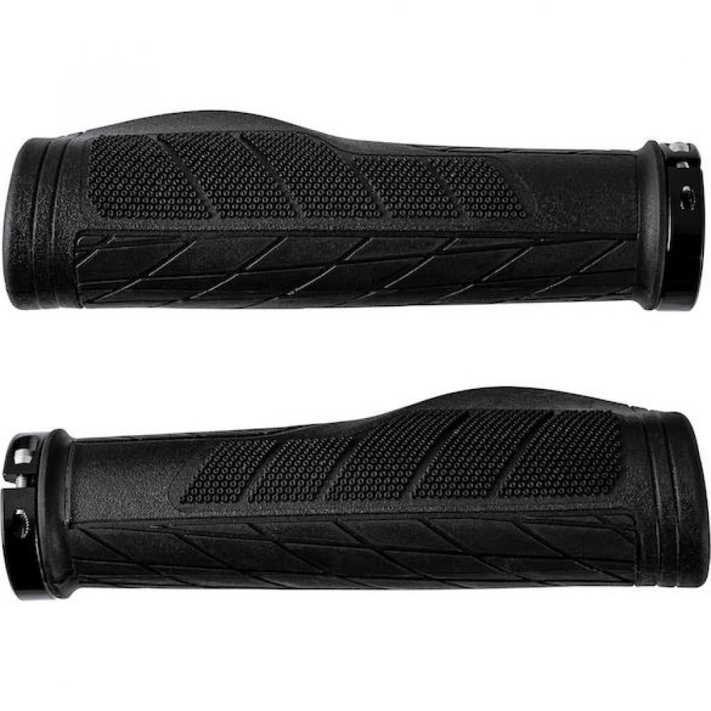 Zwei schwarze Procraft Lenkergriffe Comfort Pro 132mm, ergonomischer Komfortgriff für Fahrräder.