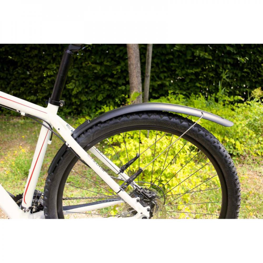 Zéfal Trail 65 Steckblech-Set schwarz, für 26"-29" Fahrräder, max. Reifenbreite 2,4", Technopolymer-Harz, Gewicht ca. 360g, hohe Schutzwirkung