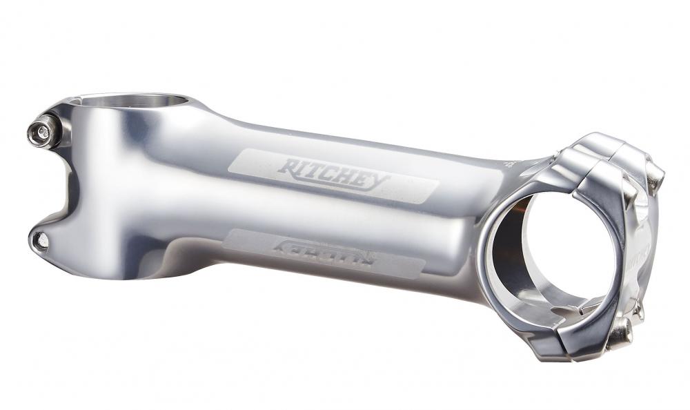 Ritchey Classic C220 Vorbau 31,8 mm, 100 mm Länge, 6° Winkel, hochglanzpoliertes Silber, 2014 Aluminium, patentierte 220° Lenkerklemmung