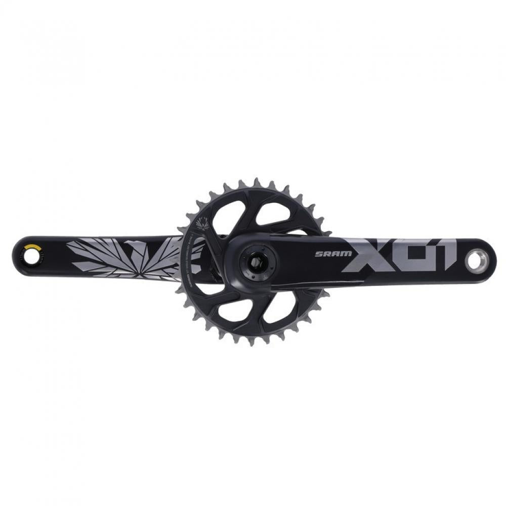 SRAM X01 Eagle Boost DUB Kurbelgarnitur 170mm schwarz, leichte Performance-MTB-Kurbel für Mountainbikes.