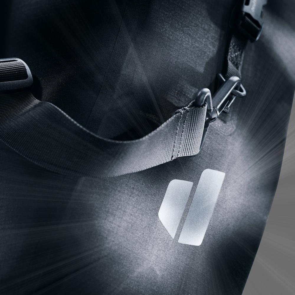 Deuter Visby 25+5 Gepäckträgertasche Schwarz - Wasserdicht IPX4 & Reflektierend