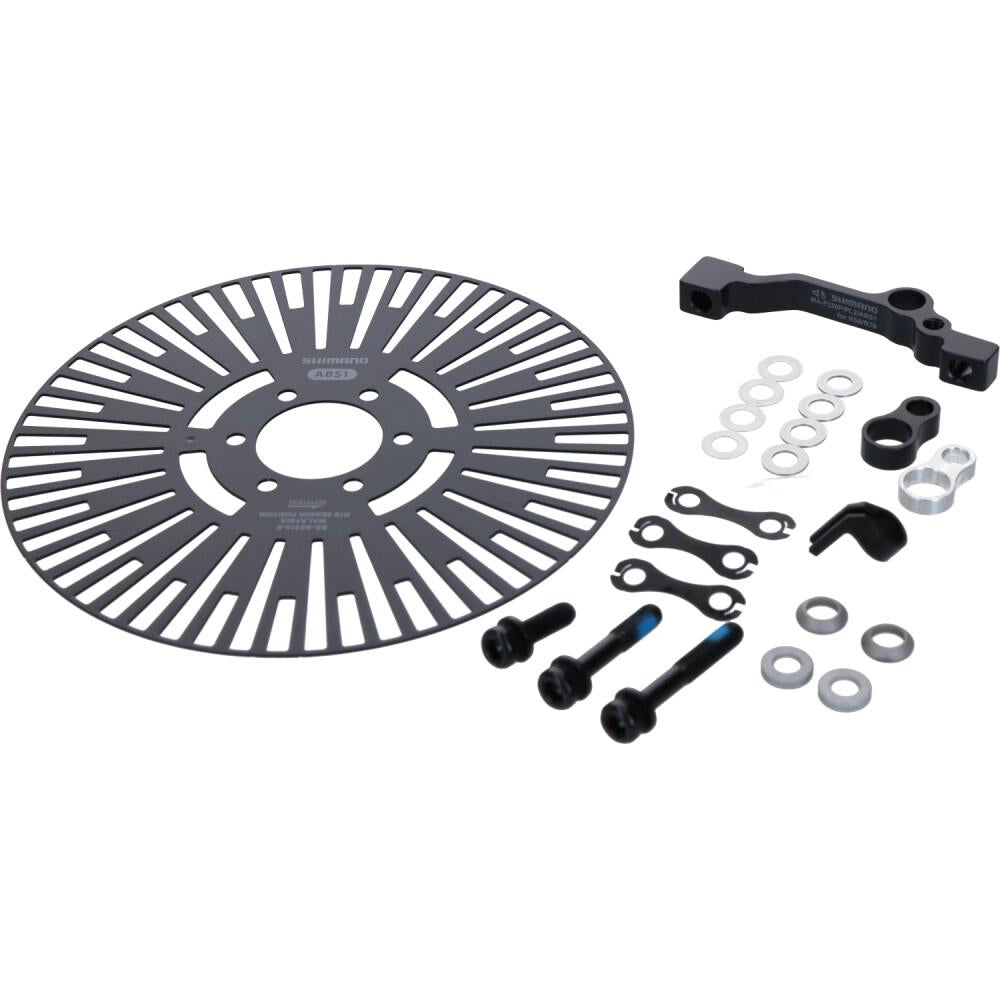 SHIMANO Sensorscheibe + Halterungs-Set BS-SS310-S, 6-Loch, S - präzise Montage für 200/220 mm Bremsscheiben