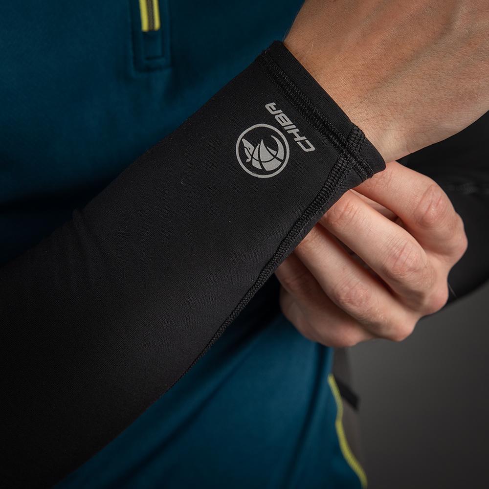 CHIBA Ärmling Winter - XL, schwarz, Thermofleece, reflektierend, atmungsaktiv