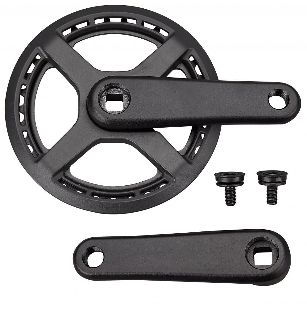 KIDS Kurbelschraube CRK KIDS - 115MM L+R ARMS ALLOY SQUARE-TAPER 34T RIVETED RING SINGLE SPD W/ CHAINRING GUARD (NO BB) - Kurbelsatz