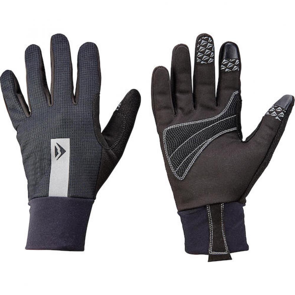 Merida Handschuhe WIND STOP schwarz/grau XXL Schwarz/grau - winddichte, warme Radhandschuhe