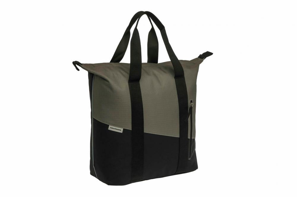 New Looxs Radtasche Oslo Kota Black/Green 18L Black - vielseitiger Fahrrad-Shopper