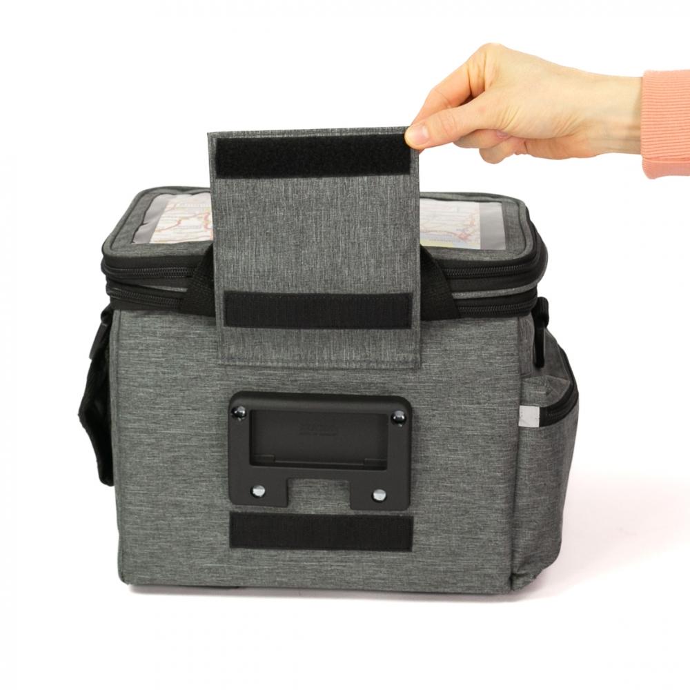 Haberland Lenkertasche 10l Max Plus grau - praktische Lenkertasche mit KLICKfix